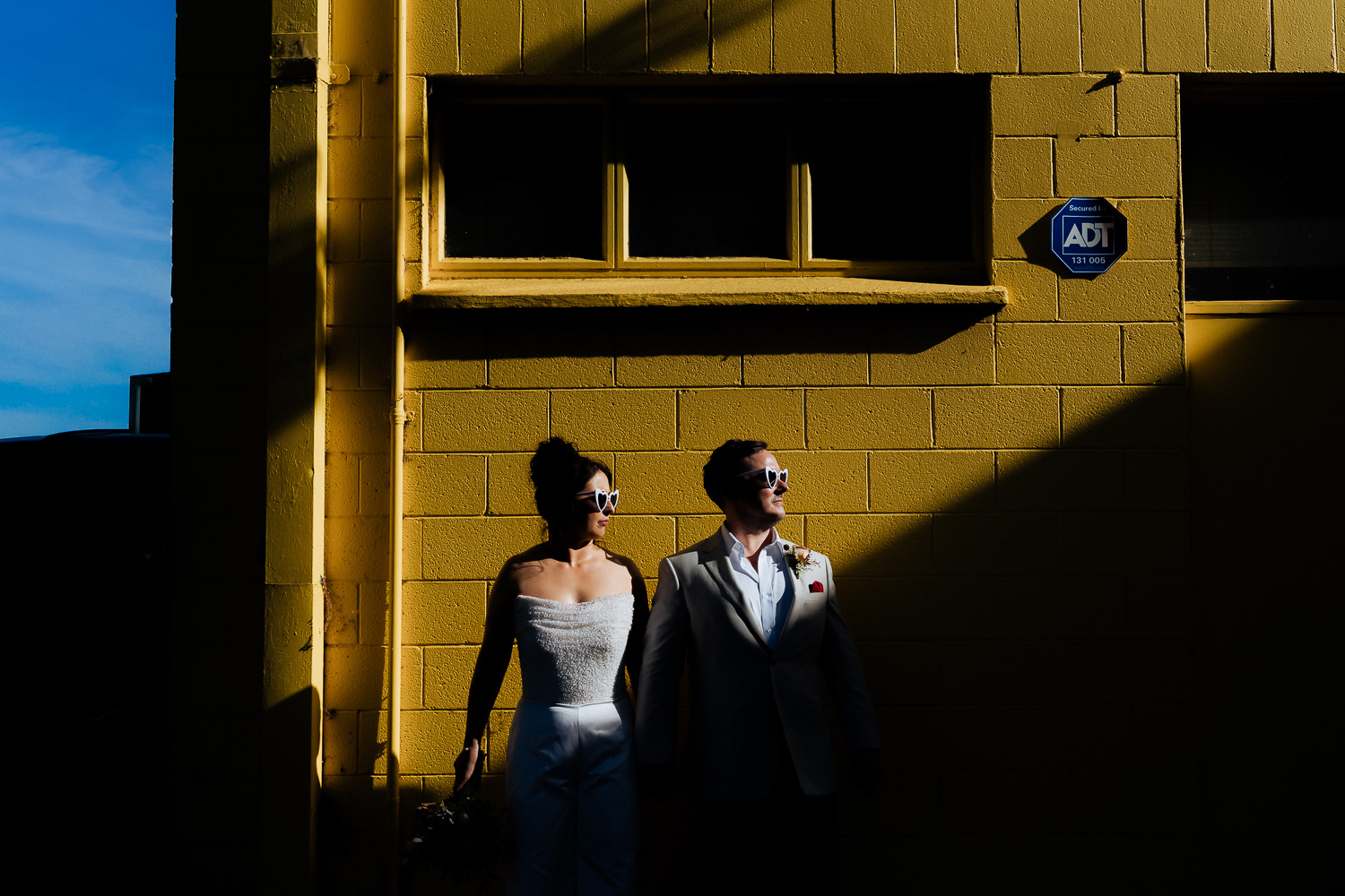 bride and groom at Jackson Square.