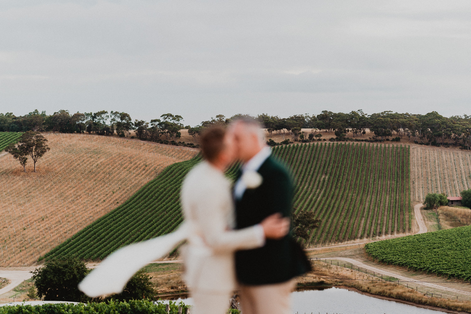 Same sex wedding at Longview in the Adelaide hills