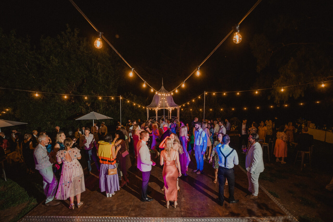 Dance floor at Templewood House wedding.