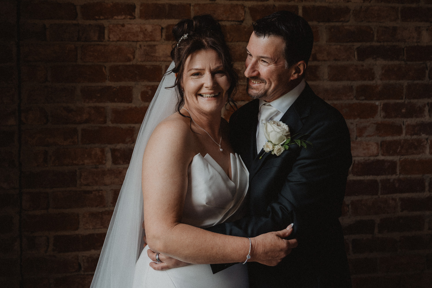 Bride and groom at White Hill Estate wedding.